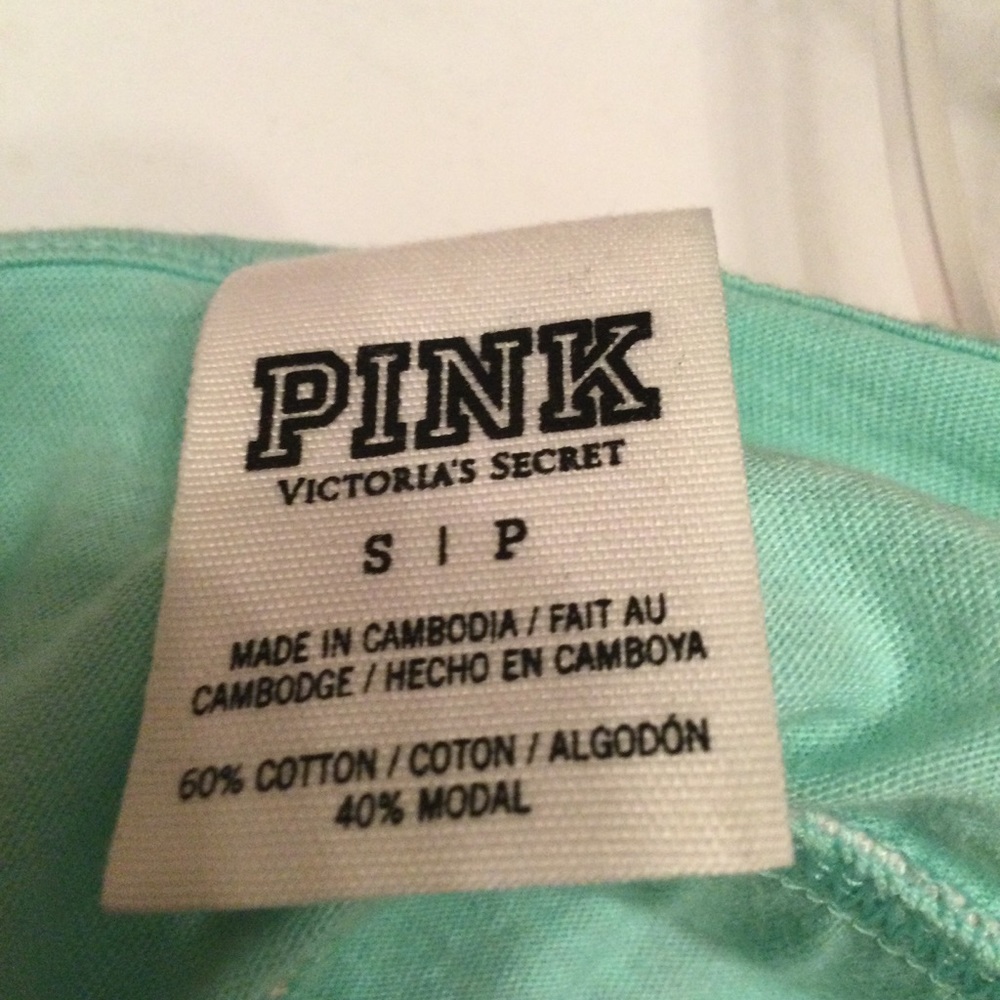PINK Mint Green Crop Top - Picture 3 of 3